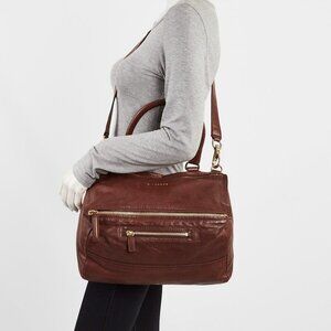 Givenchy Brown Calfskin Leather Medium Pandora Bag